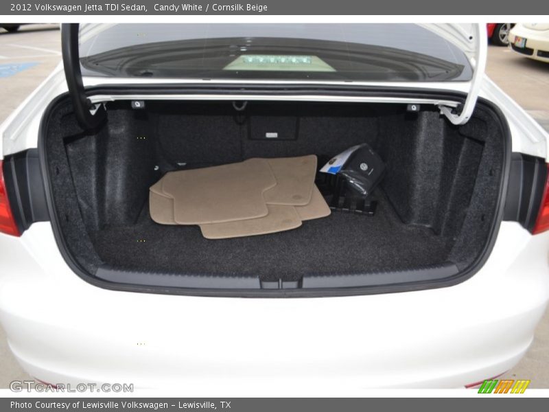 Candy White / Cornsilk Beige 2012 Volkswagen Jetta TDI Sedan