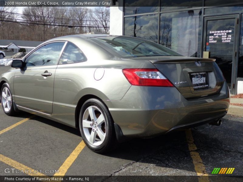 Galaxy Gray Metallic / Gray 2008 Honda Civic EX-L Coupe