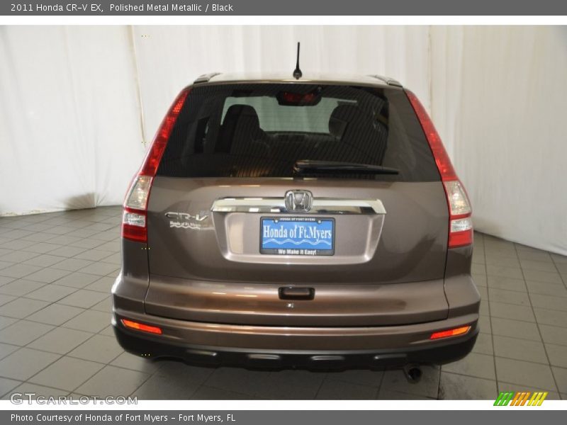 Polished Metal Metallic / Black 2011 Honda CR-V EX