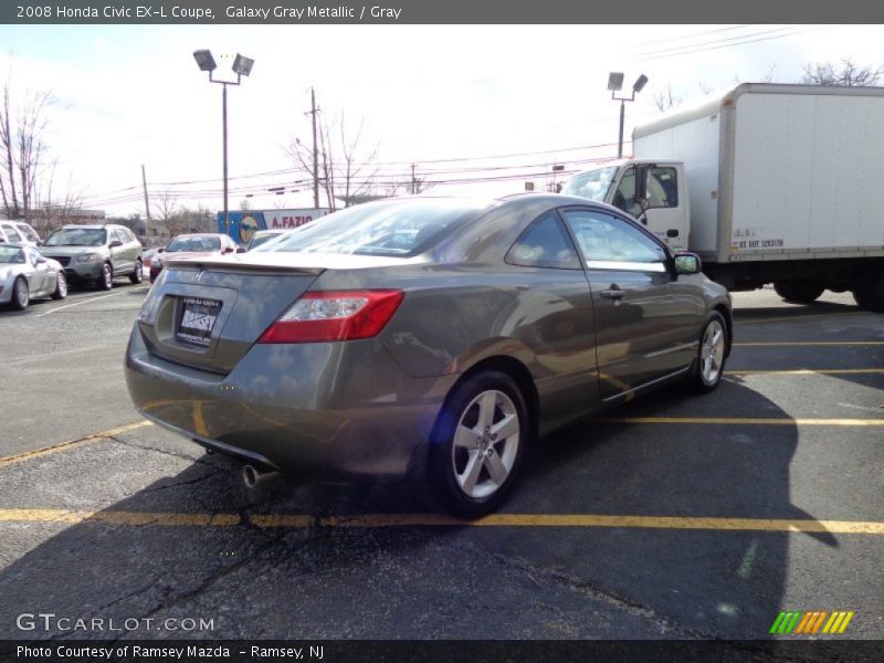 Galaxy Gray Metallic / Gray 2008 Honda Civic EX-L Coupe