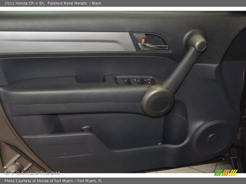 Polished Metal Metallic / Black 2011 Honda CR-V EX