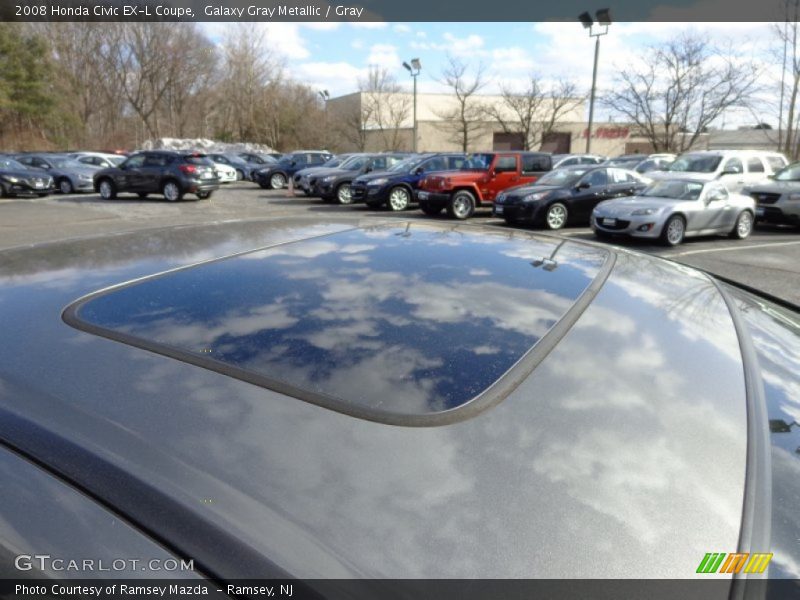 Galaxy Gray Metallic / Gray 2008 Honda Civic EX-L Coupe