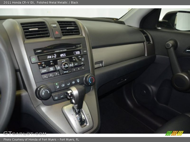 Polished Metal Metallic / Black 2011 Honda CR-V EX