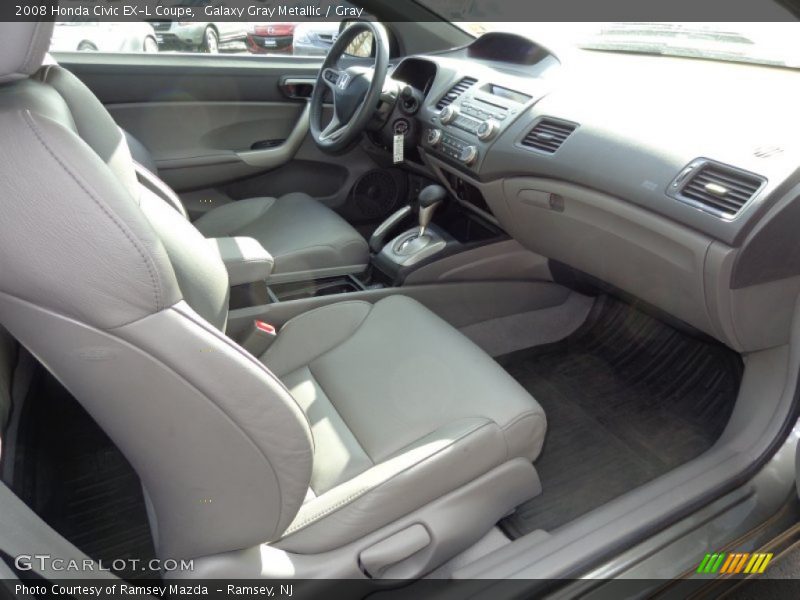 Galaxy Gray Metallic / Gray 2008 Honda Civic EX-L Coupe