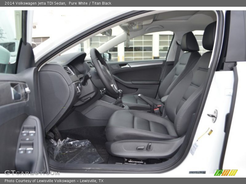 Pure White / Titan Black 2014 Volkswagen Jetta TDI Sedan