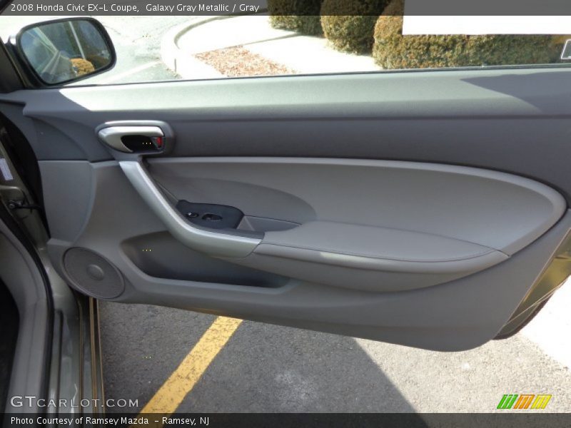 Galaxy Gray Metallic / Gray 2008 Honda Civic EX-L Coupe