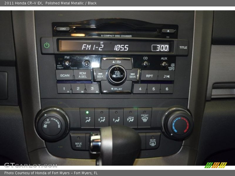 Polished Metal Metallic / Black 2011 Honda CR-V EX