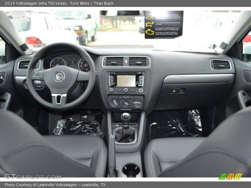Pure White / Titan Black 2014 Volkswagen Jetta TDI Sedan