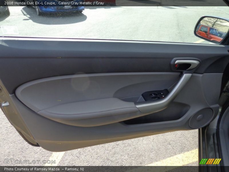 Galaxy Gray Metallic / Gray 2008 Honda Civic EX-L Coupe