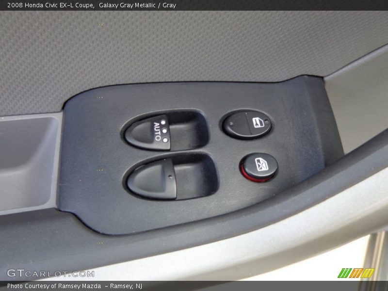 Galaxy Gray Metallic / Gray 2008 Honda Civic EX-L Coupe