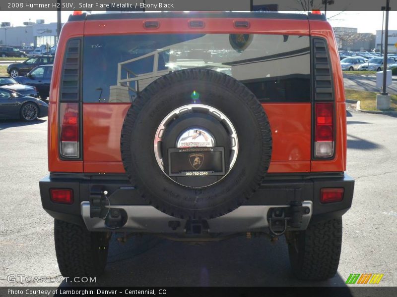 Solar Flare Metallic / Ebony Black 2008 Hummer H2 SUV