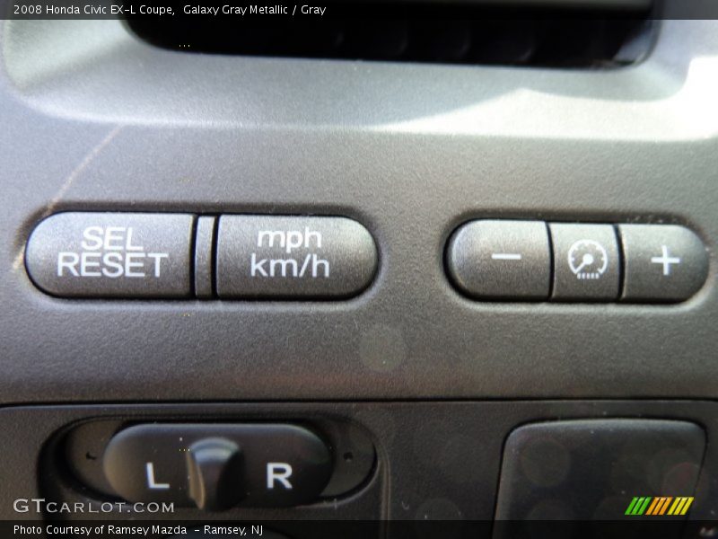 Galaxy Gray Metallic / Gray 2008 Honda Civic EX-L Coupe