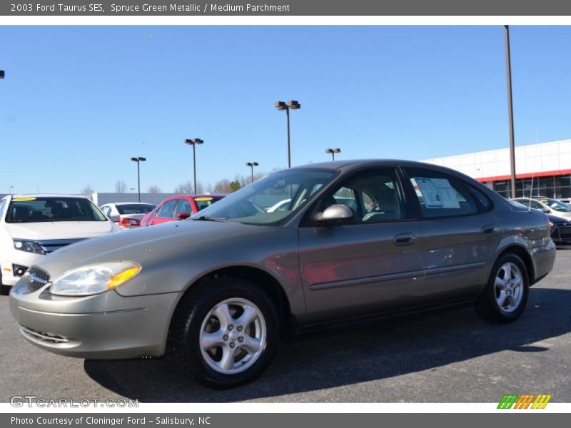 Spruce Green Metallic / Medium Parchment 2003 Ford Taurus SES