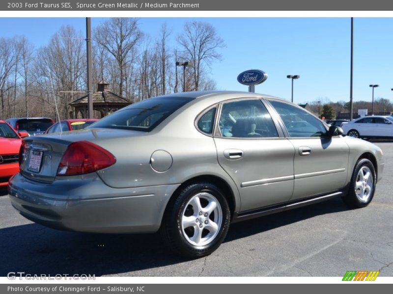 Spruce Green Metallic / Medium Parchment 2003 Ford Taurus SES