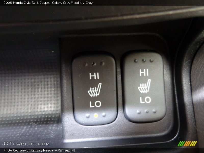 Galaxy Gray Metallic / Gray 2008 Honda Civic EX-L Coupe