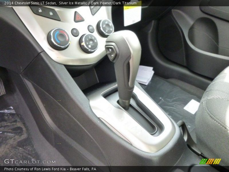 2014 Sonic LT Sedan 6 Speed Automatic Shifter