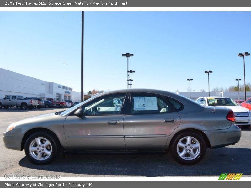 Spruce Green Metallic / Medium Parchment 2003 Ford Taurus SES