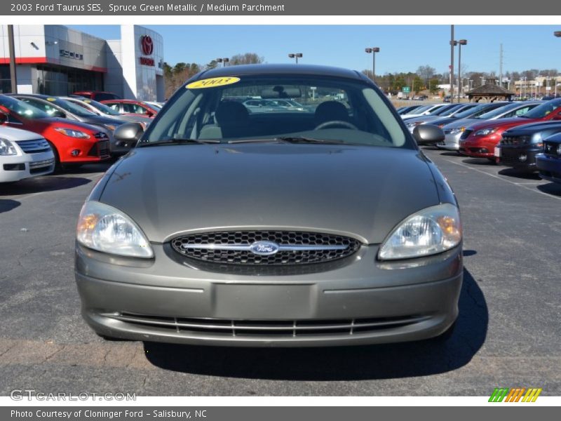 Spruce Green Metallic / Medium Parchment 2003 Ford Taurus SES