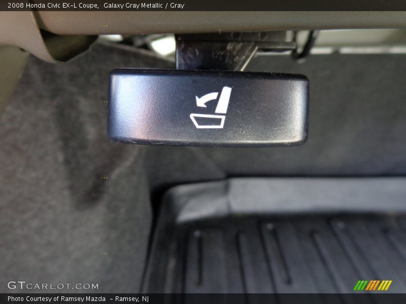Galaxy Gray Metallic / Gray 2008 Honda Civic EX-L Coupe