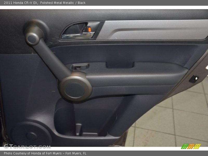 Polished Metal Metallic / Black 2011 Honda CR-V EX