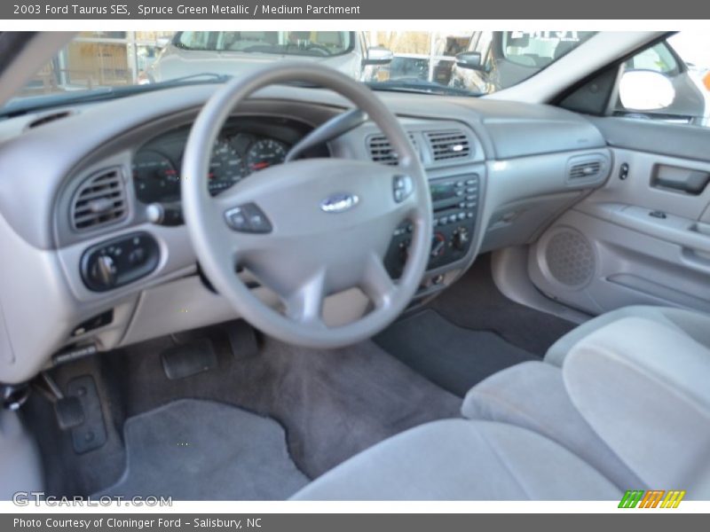 Spruce Green Metallic / Medium Parchment 2003 Ford Taurus SES