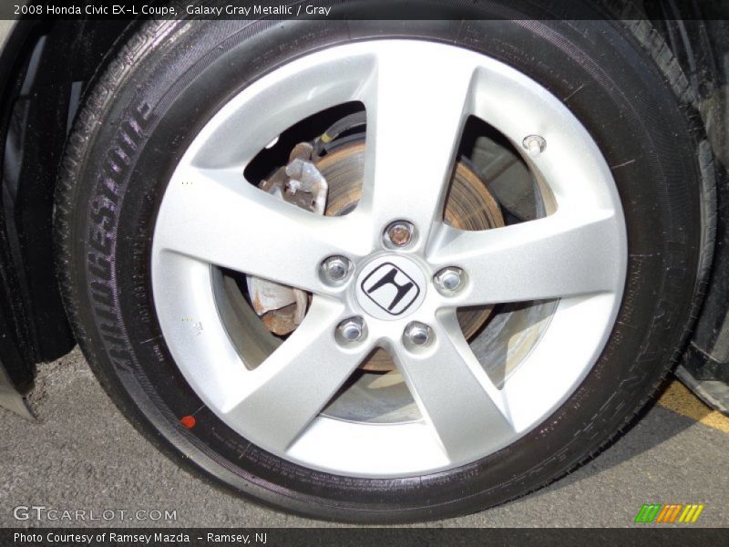 Galaxy Gray Metallic / Gray 2008 Honda Civic EX-L Coupe