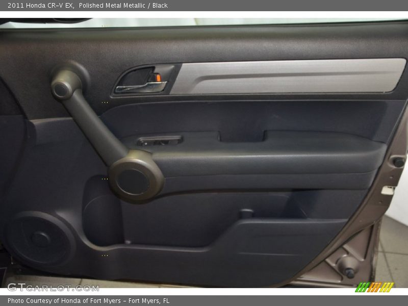 Polished Metal Metallic / Black 2011 Honda CR-V EX