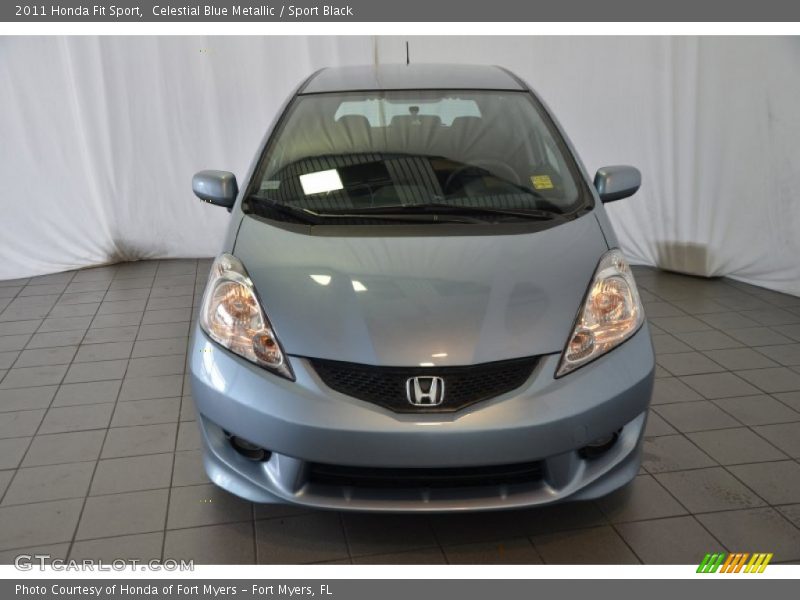 Celestial Blue Metallic / Sport Black 2011 Honda Fit Sport