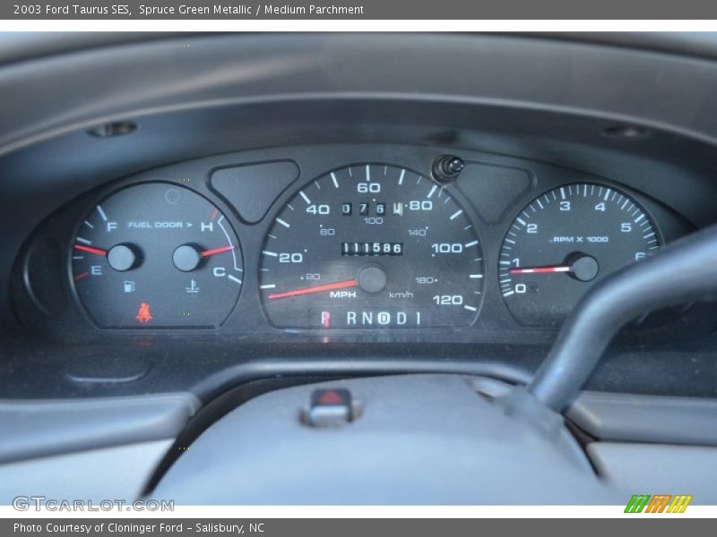 Spruce Green Metallic / Medium Parchment 2003 Ford Taurus SES