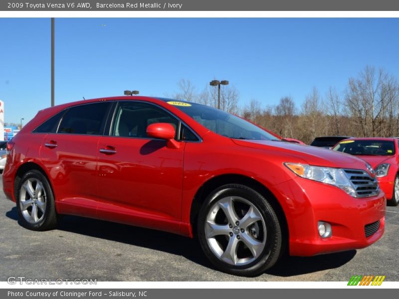 Barcelona Red Metallic / Ivory 2009 Toyota Venza V6 AWD