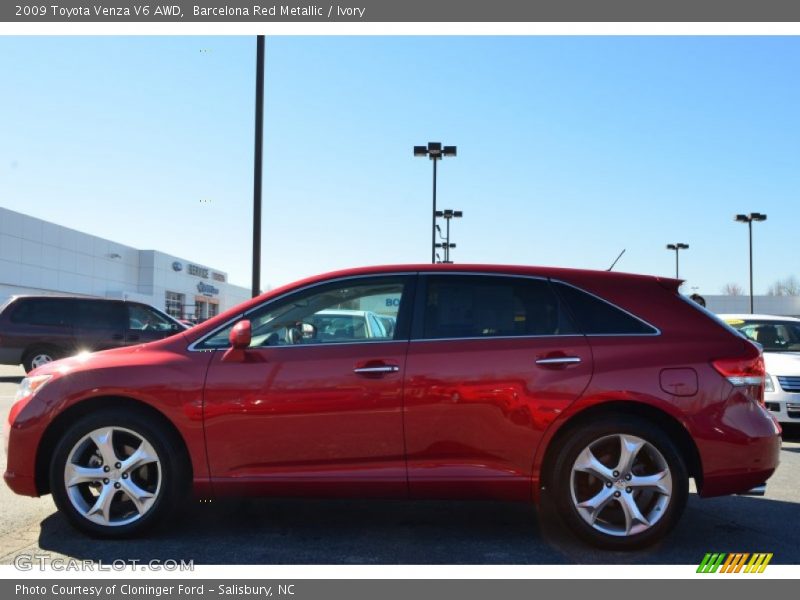 Barcelona Red Metallic / Ivory 2009 Toyota Venza V6 AWD