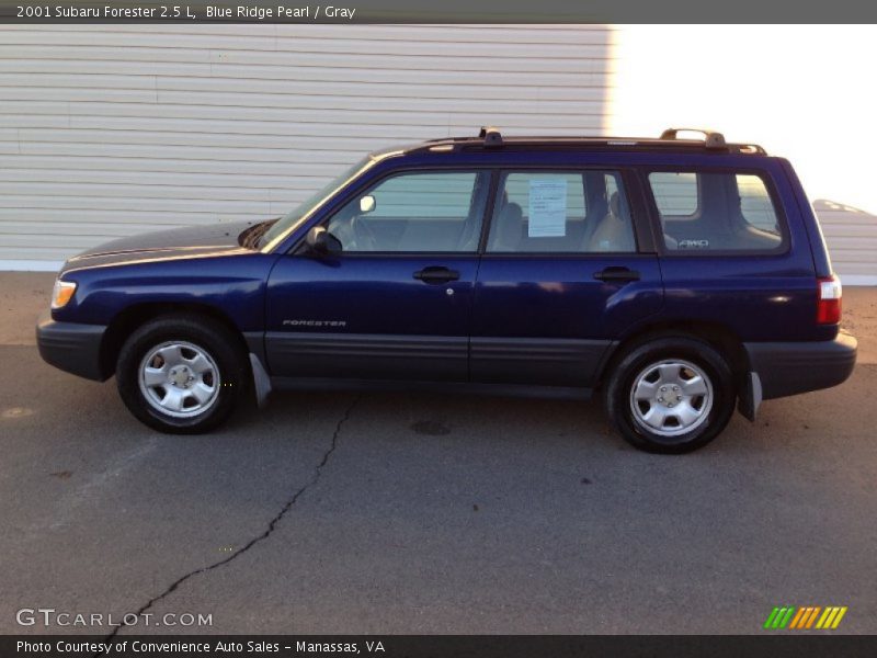 Blue Ridge Pearl / Gray 2001 Subaru Forester 2.5 L