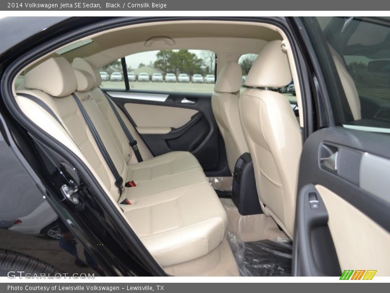 Black / Cornsilk Beige 2014 Volkswagen Jetta SE Sedan
