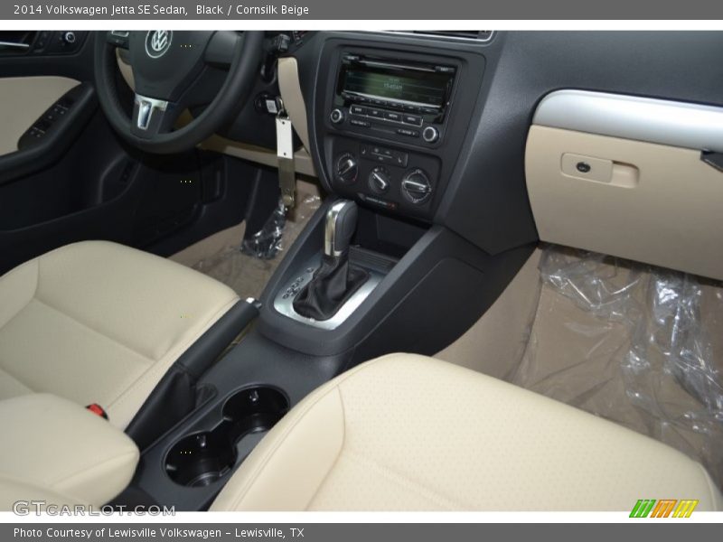 Black / Cornsilk Beige 2014 Volkswagen Jetta SE Sedan