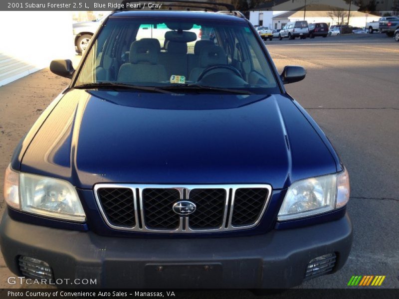 Blue Ridge Pearl / Gray 2001 Subaru Forester 2.5 L