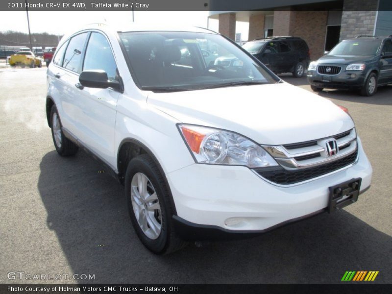 Taffeta White / Gray 2011 Honda CR-V EX 4WD