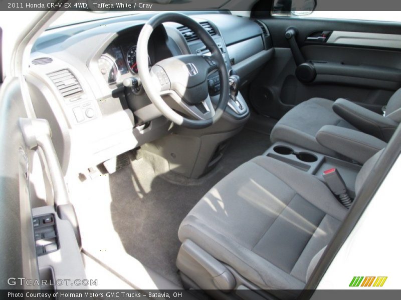 Taffeta White / Gray 2011 Honda CR-V EX 4WD