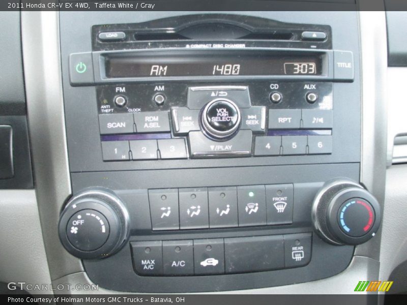 Taffeta White / Gray 2011 Honda CR-V EX 4WD