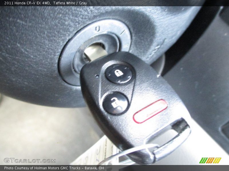 Taffeta White / Gray 2011 Honda CR-V EX 4WD
