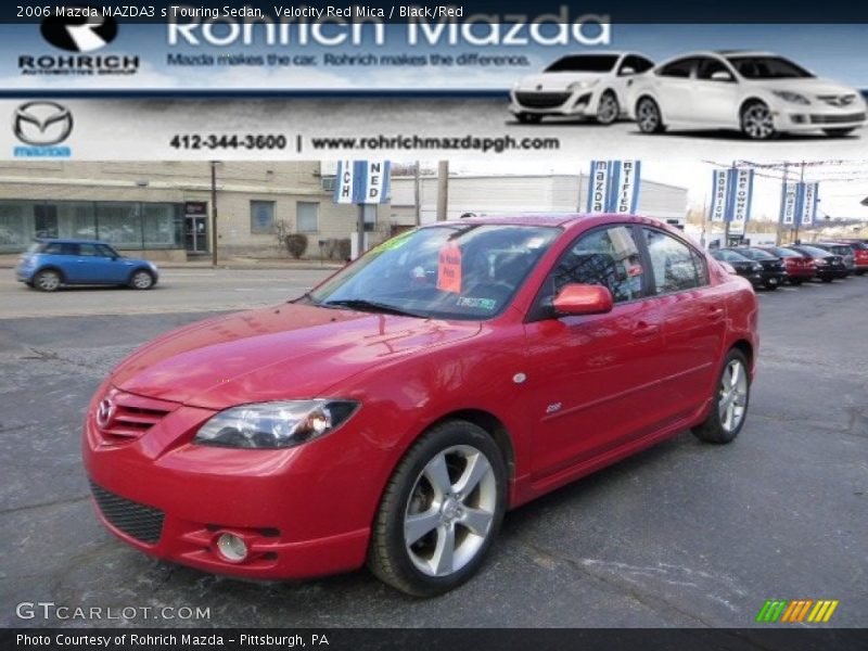 Velocity Red Mica / Black/Red 2006 Mazda MAZDA3 s Touring Sedan