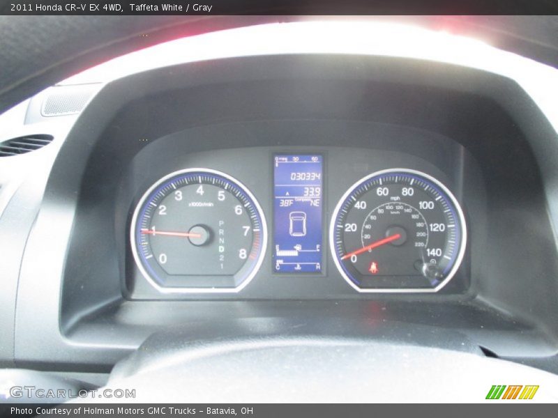 Taffeta White / Gray 2011 Honda CR-V EX 4WD