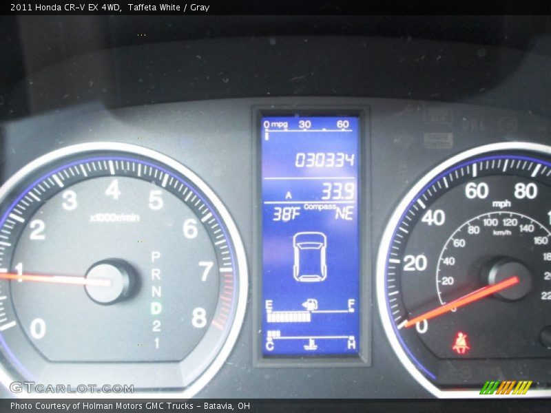 Taffeta White / Gray 2011 Honda CR-V EX 4WD
