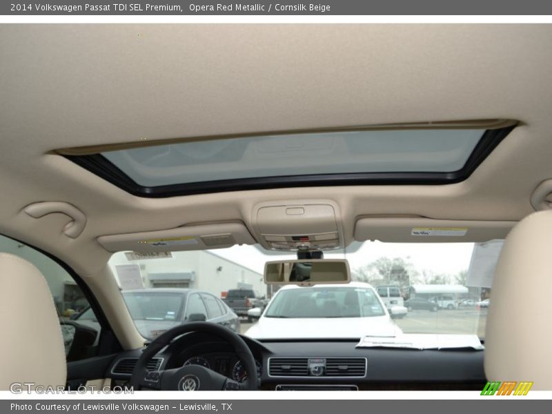 Opera Red Metallic / Cornsilk Beige 2014 Volkswagen Passat TDI SEL Premium