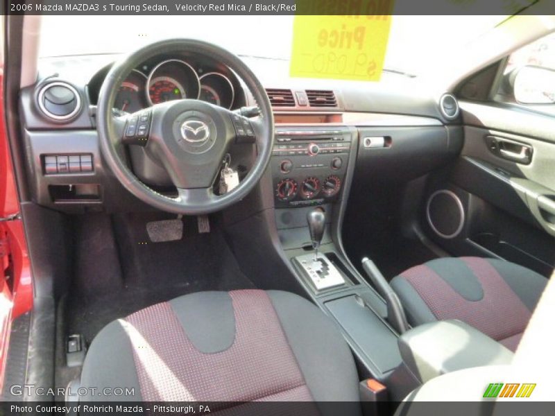 Velocity Red Mica / Black/Red 2006 Mazda MAZDA3 s Touring Sedan