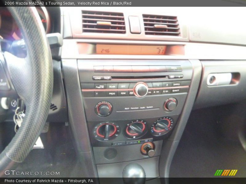 Velocity Red Mica / Black/Red 2006 Mazda MAZDA3 s Touring Sedan