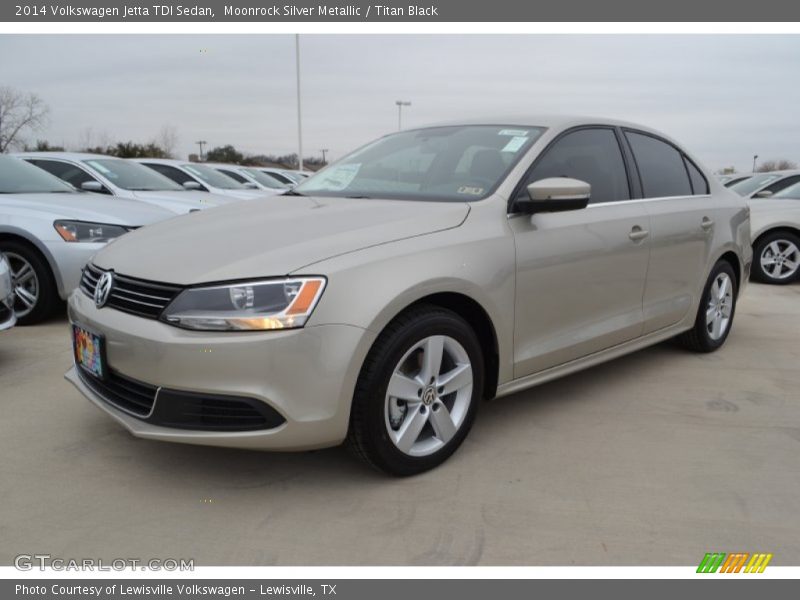 Moonrock Silver Metallic / Titan Black 2014 Volkswagen Jetta TDI Sedan