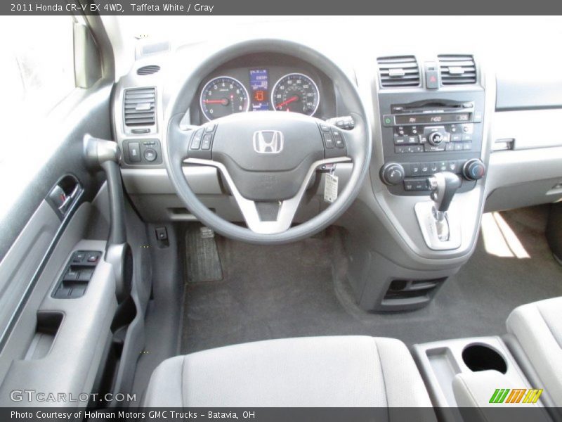 Taffeta White / Gray 2011 Honda CR-V EX 4WD