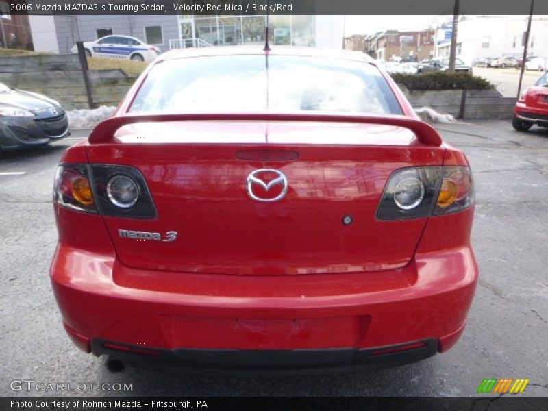 Velocity Red Mica / Black/Red 2006 Mazda MAZDA3 s Touring Sedan