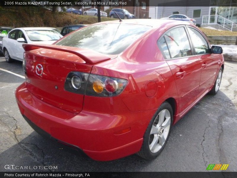Velocity Red Mica / Black/Red 2006 Mazda MAZDA3 s Touring Sedan