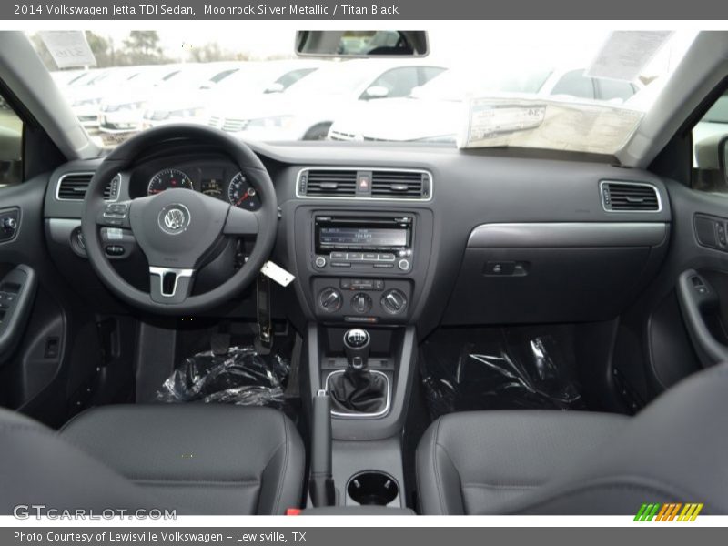 Moonrock Silver Metallic / Titan Black 2014 Volkswagen Jetta TDI Sedan